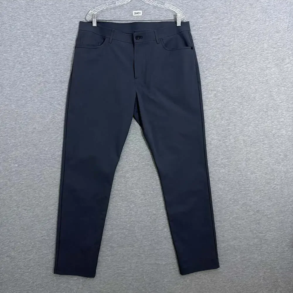 Public Rec Men's Size 36/34 Gray Work Day Slim Straight Fit Tech Pants